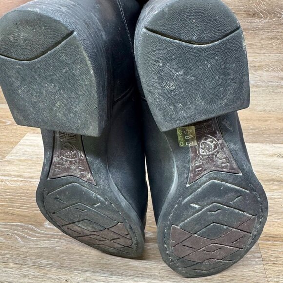 Ariat Heritage Roper Black Leather Western Boots Men's Size 11.5 - Picture 4 of 6